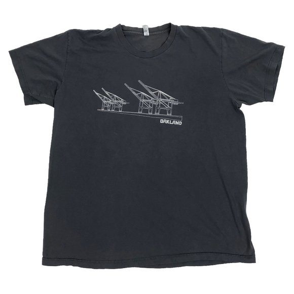 American Apparel Other - Oakland XL Cotton T Shirt SF Bay Area Tourist Gray